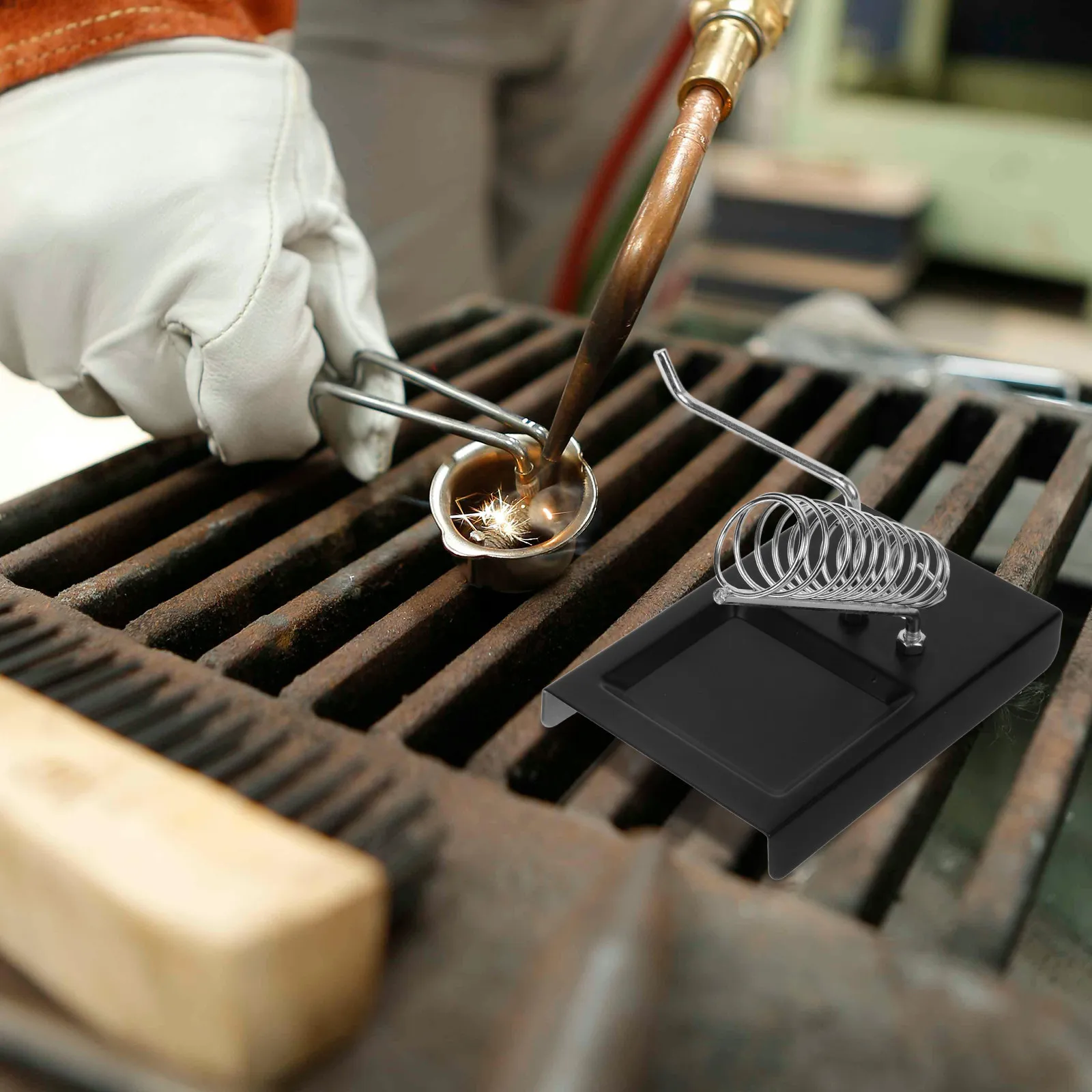 

Устойчивая прямоугольная подставка для паяльника, настольная паяльная станция, удобный держатель для паяльника, сверхпрочная подставка для паяльника