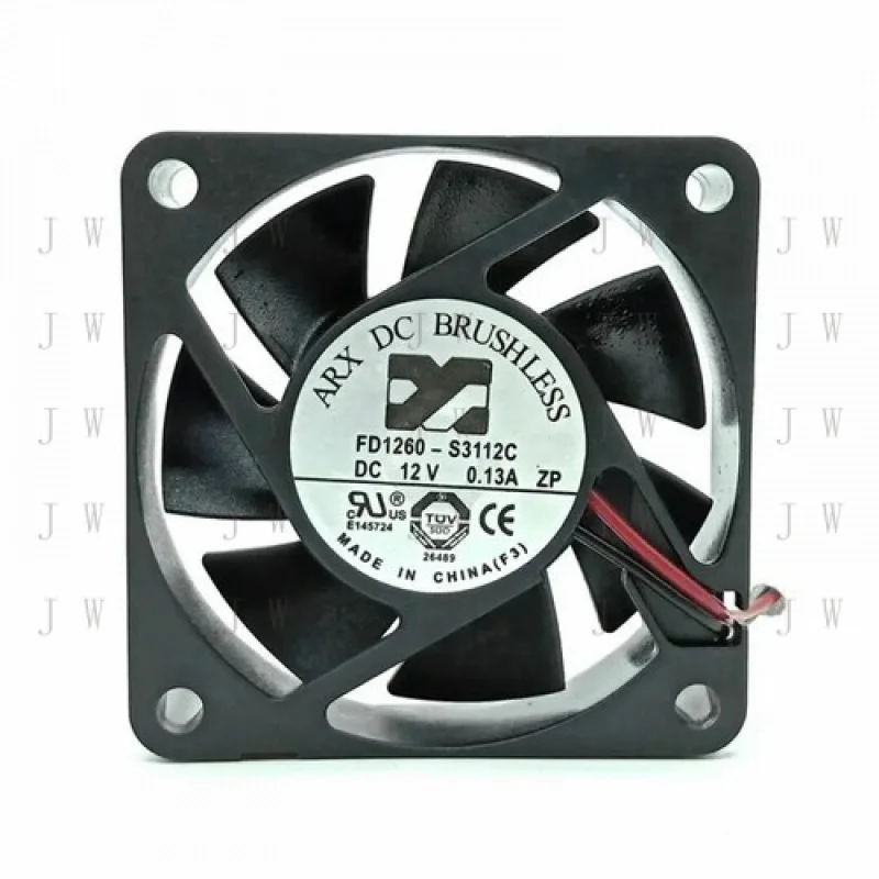 

DDZ 60mm 6015 12V Fan FD1260-S3112C 2 Wire Chassis Cooling Fan 6CM Ultra-Quiet 0.13A