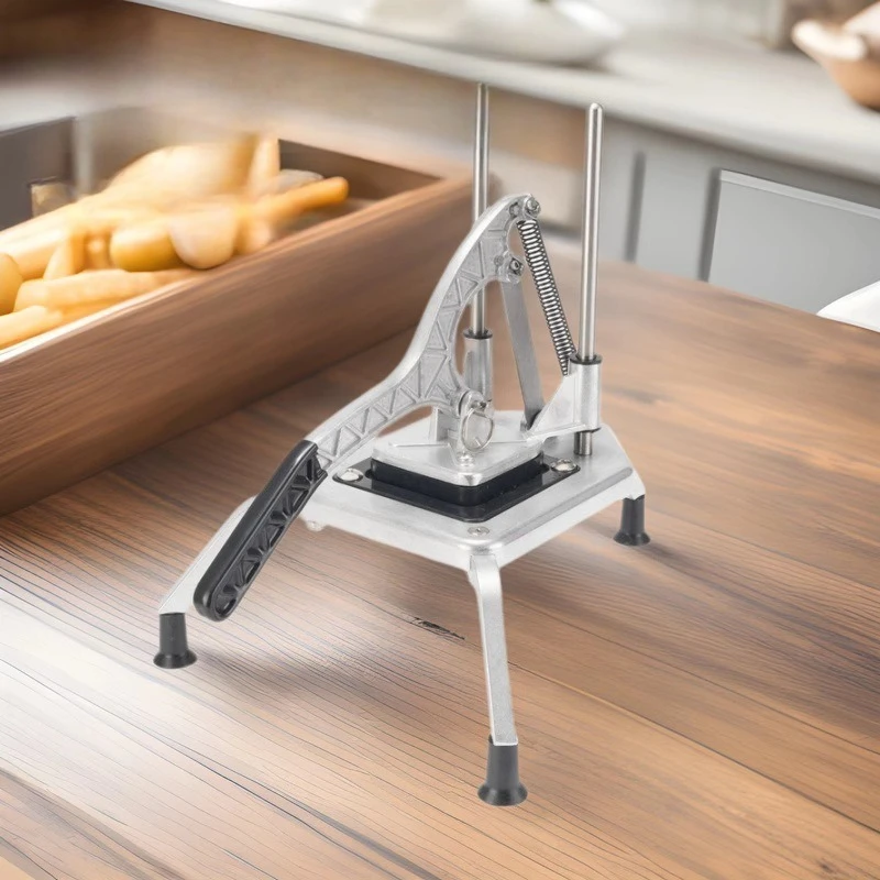 Heavy-Duty Potato French Fry Slicer, Multifunctional Manual Fruit Vegetable Strip Chopper, Kitchen Food Cutter Tool