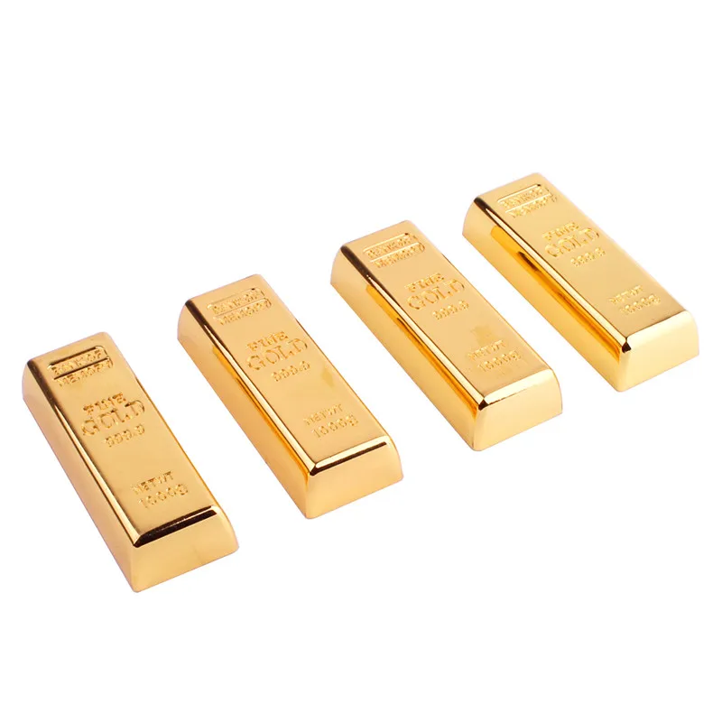 

Gold Bar USB 2.0 Flash Drive High-speed Metal Pen Drive Real Capacity Memory Stick 64GB/32GB/16GB/8GB/4GB Pendrive gift