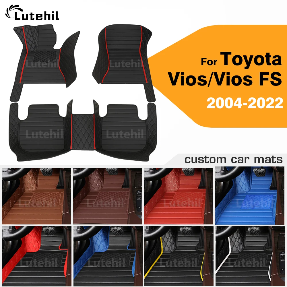 

Для Toyota Vios/Vios FS 2004-2022 автомобильный напольный коврик на заказ автомобильный ковер чехол аксессуары для интерьера защитные 2021 2020 2019