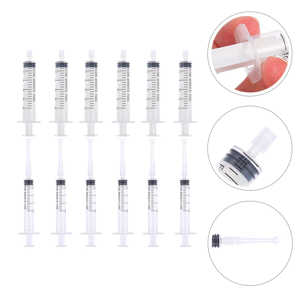 12pcs Perfume Syringe Capacity Liquid Organizers Travel Storage Containers Sealed Syringe Perfume Dispenser