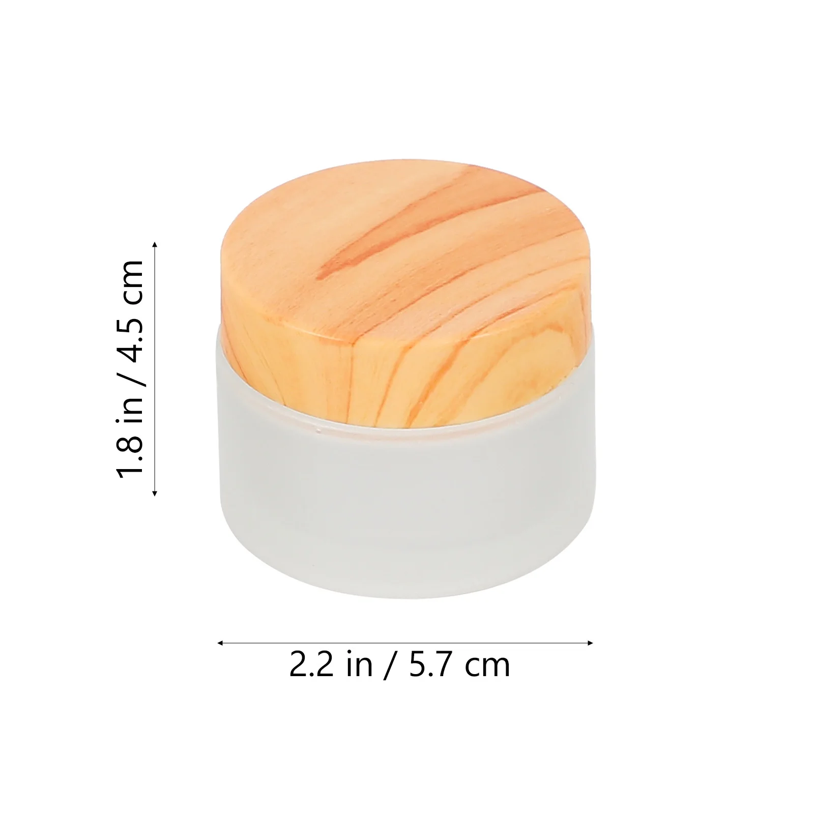 6Pcs Glass Storage Jars Matte Finish Lightweight Containers for Travel Creams Lotions Sample Organization Matte Glass Jar