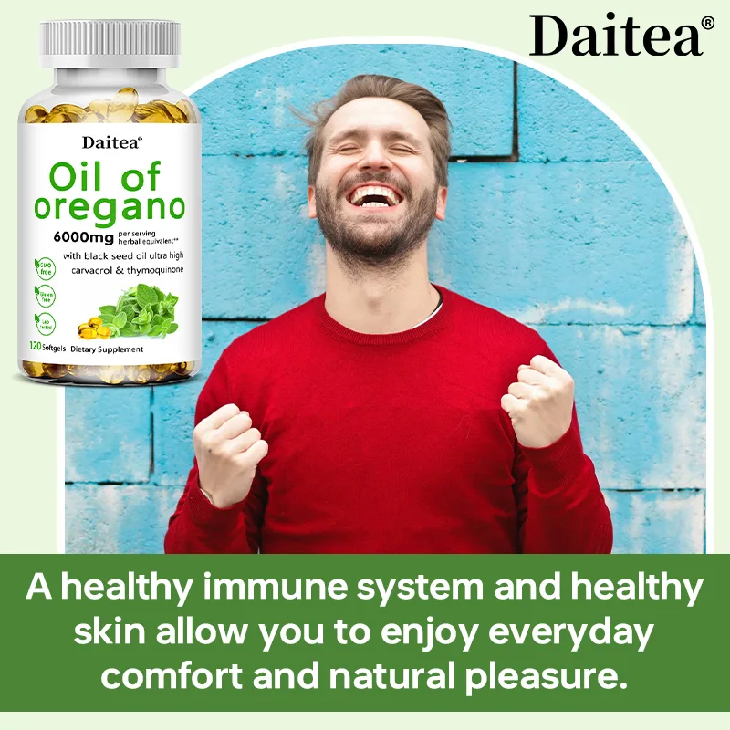 زيت الأوريجانو كبسولات هلامية - يعزز صحة الهضم والأمعاء، وتوازن نباتات الأمعاء، والدورة الدموية، وجهاز المناعة #3