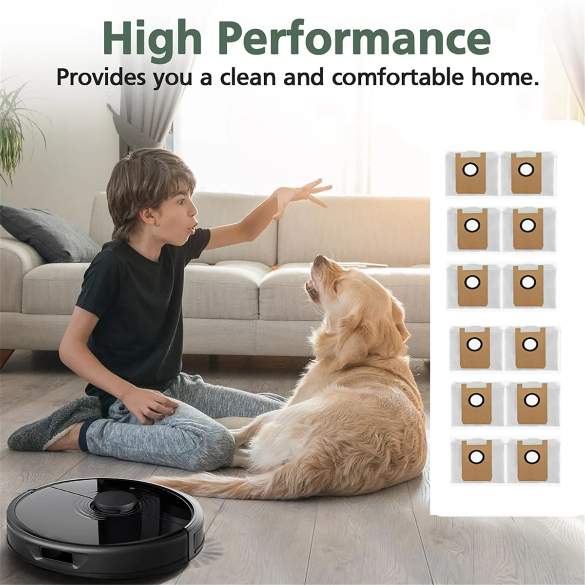 FZFZ T20+ スイーパーアクセサリー用ダストバッグ 12 個 長持ちしてうまく動作するように作られています