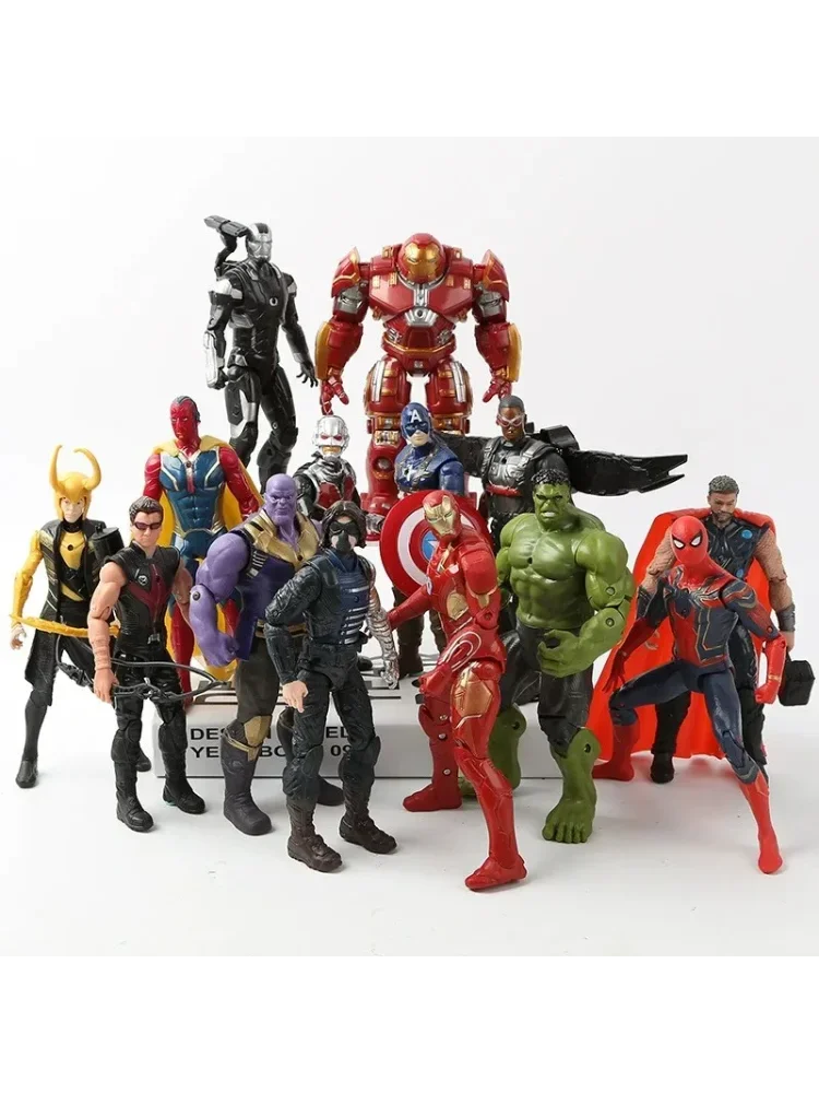 Avengers Hero Loki Spiderman Endgame Action Figure Ironman Thanos Antman Thor Model Props Collectie Speelgoed 15-17cm - afbeelding 2