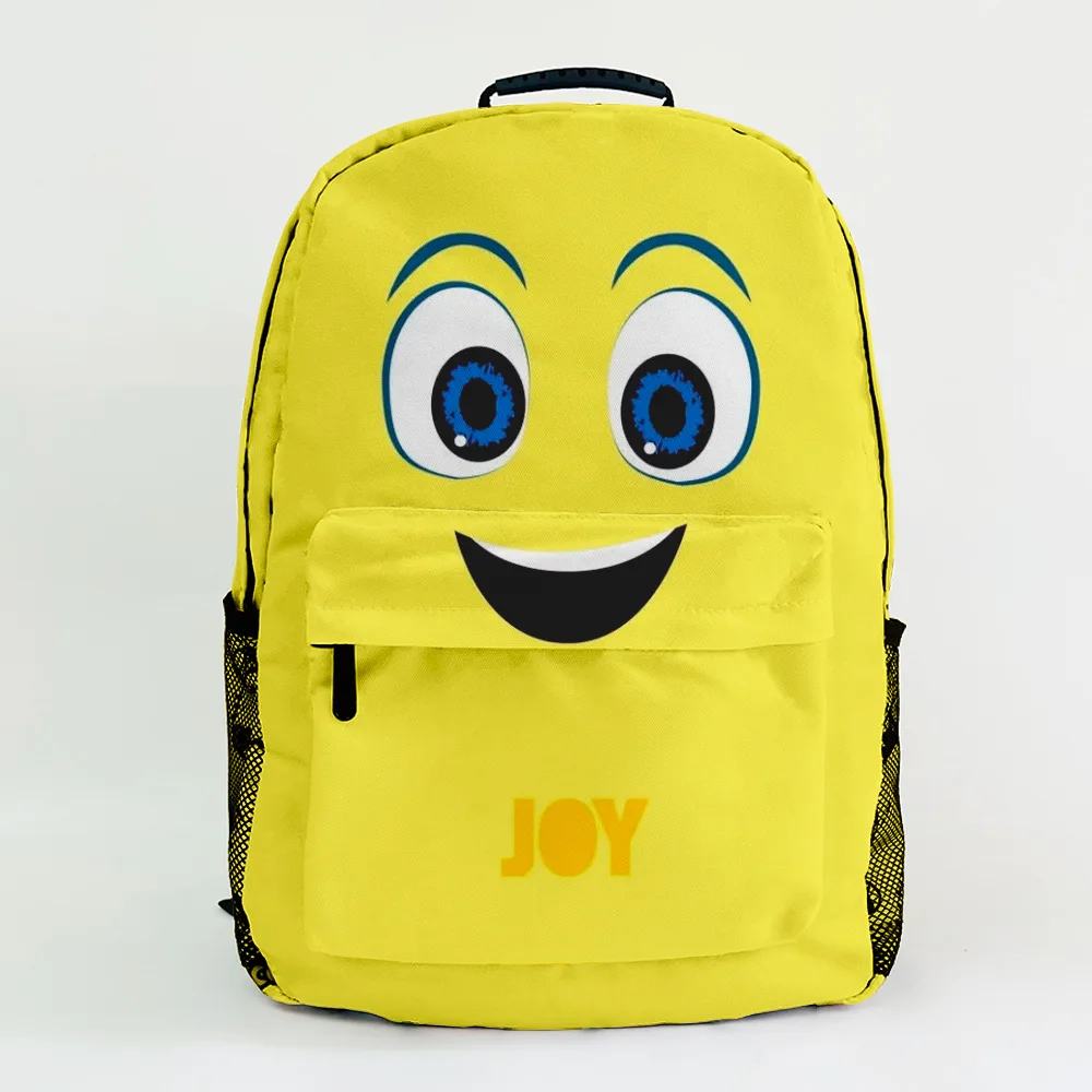 Disney Inside Out 2 Printed Pattern Canvas Backpack Large Capacity Student Double Schoolbag Outdoor Backpack Boys Girls Bag