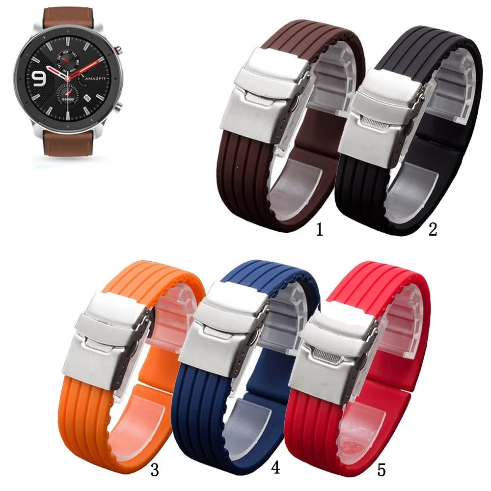 

For Huami Amazfit GTS 2 3 4 mini Neo GTR 42mm Amazfit GTR Mini 20mm Soft Silicone Bands Watch Strap