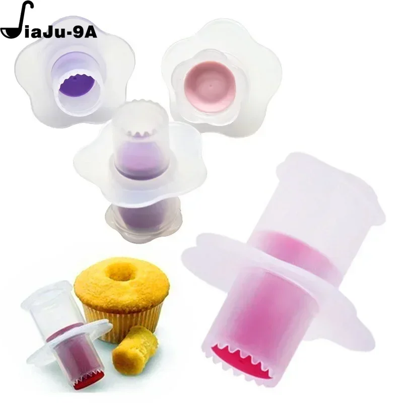 1PC Color Random Cupcake Corer Tools Cupcake Corer Plunger Cutter DIY Cupcake Corer Cake Cored Remove Device Muffin Cup Cakes