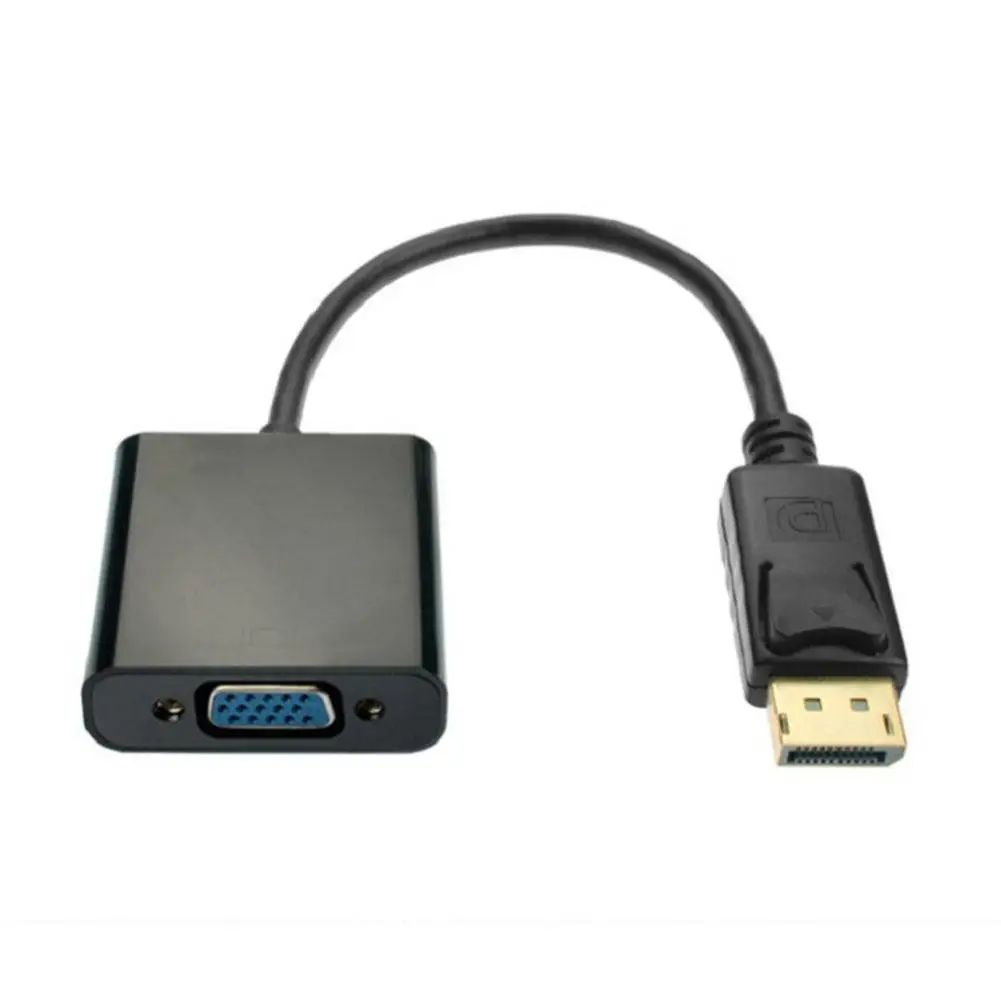 DP to VGA DisplayPort Male to VGA Female Converter Adapter Cable 1080P For TV Laptop Computer Projector