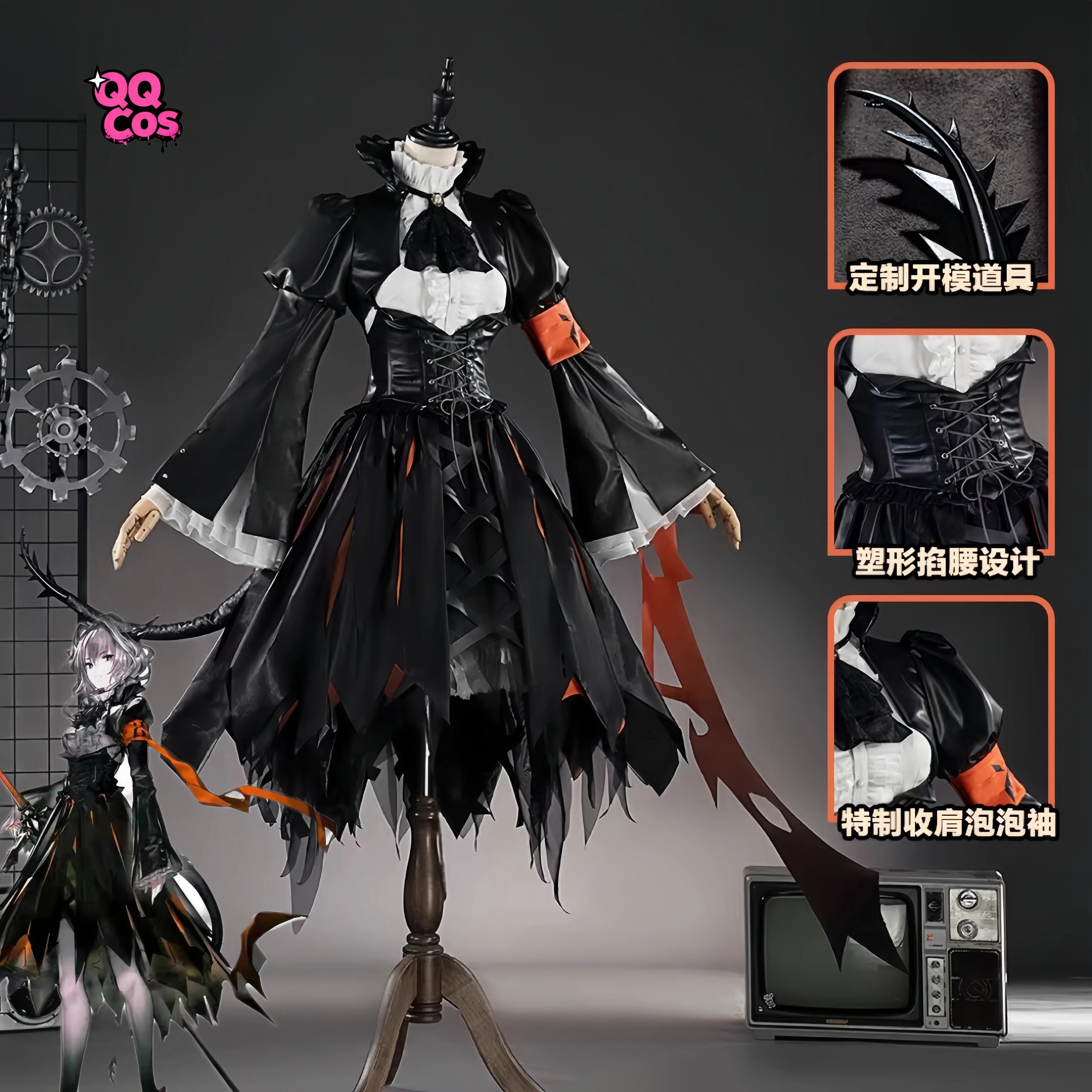 

Серия косплеев по играм: Arknights-Talulah (Crimson Blaze) — великолепный аниме-костюм для косплея QQcos