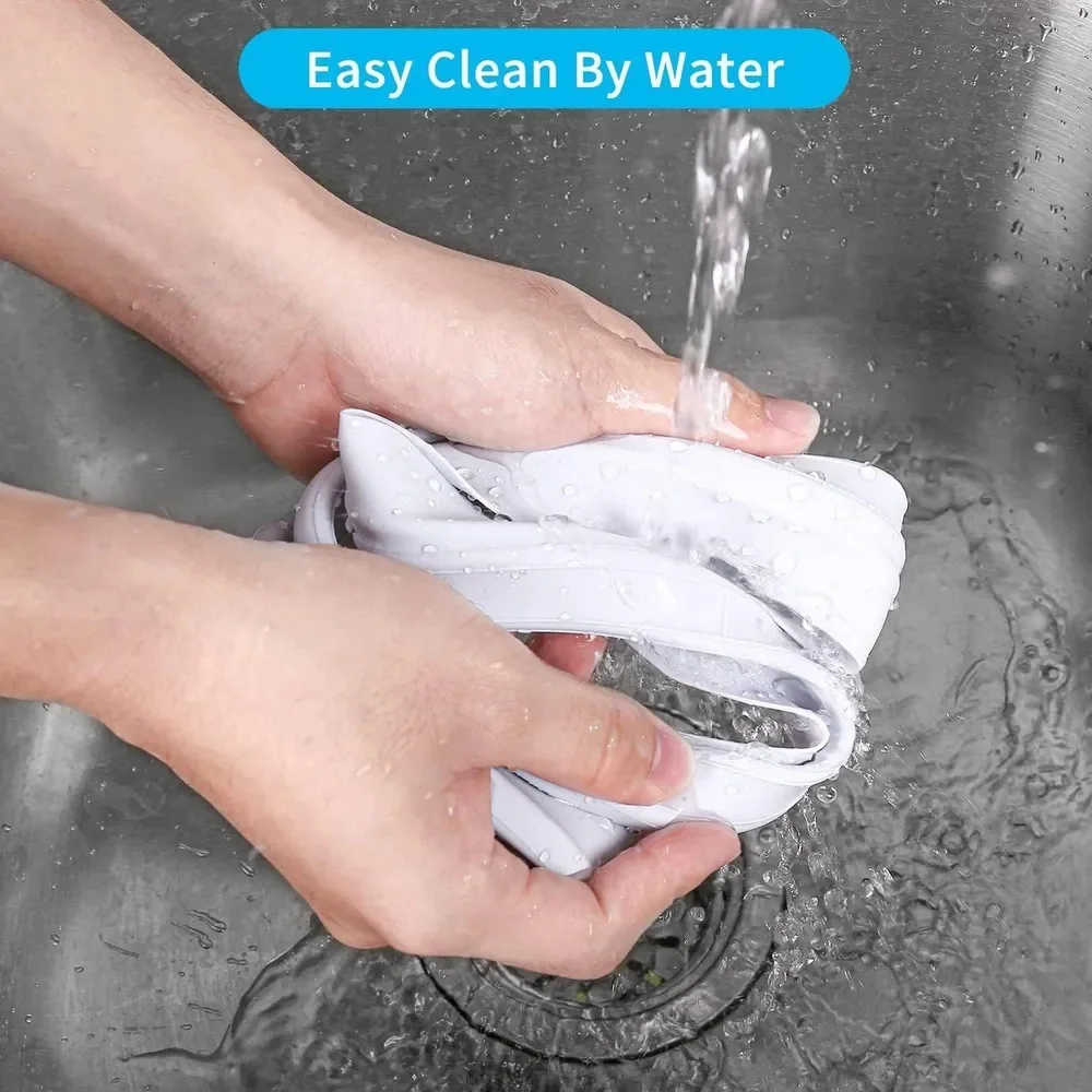 2PCS Bar Stools Leg Protectors Ring Stretchable Silicone Non-Slip Chair Leg Protector Chair Footrest Bottom Pads Protect Floor