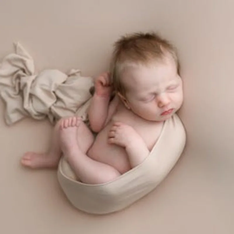 Newborn Wrap Photography- Stretchy Soft Baby Photo Shoot Props (Random headband, free style)Toallitas para recién nacidos
