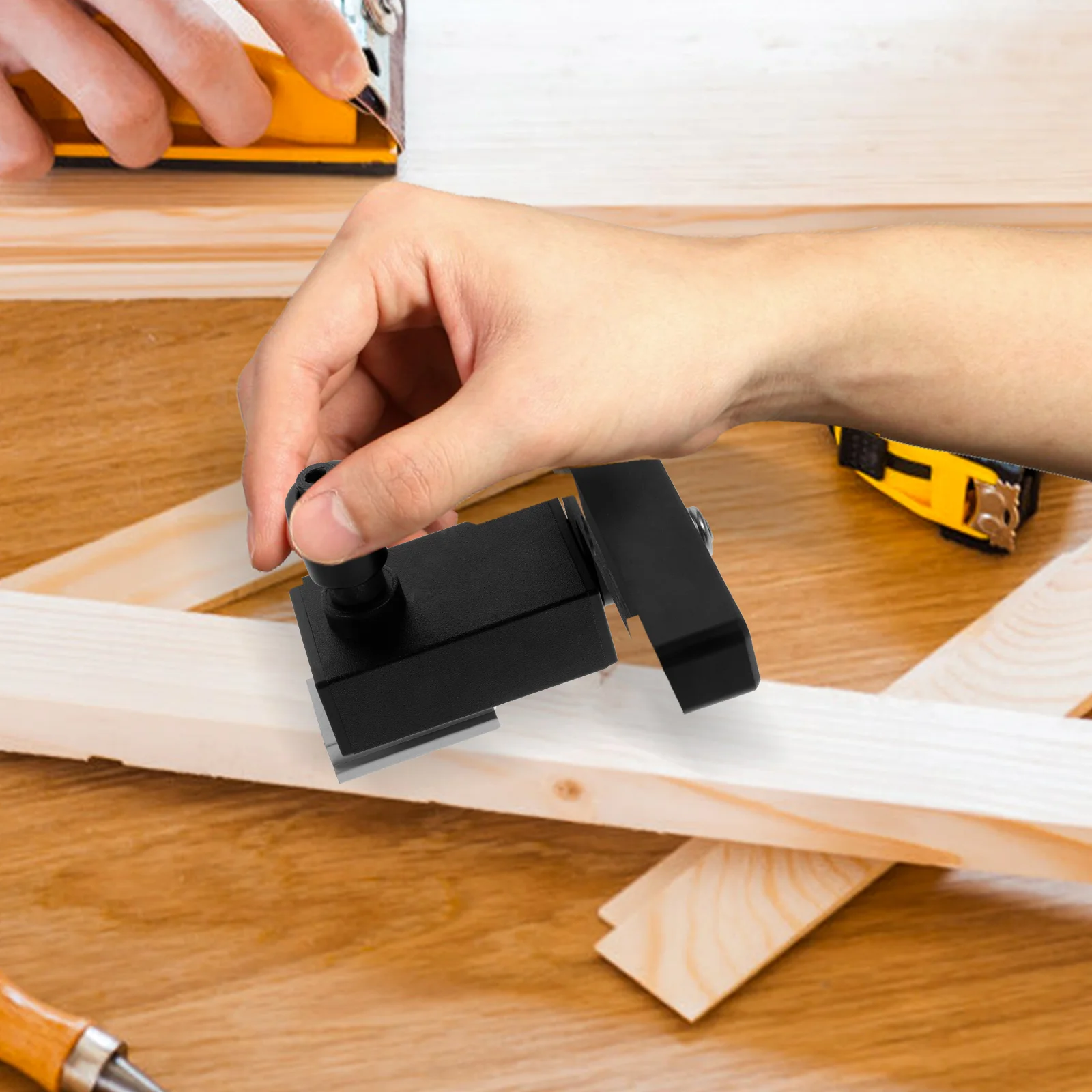 

Aluminum Alloy track Stopper Block for Woodworking Accurate Length Limiting Ergonomic Design Lockable Stopper St T slot