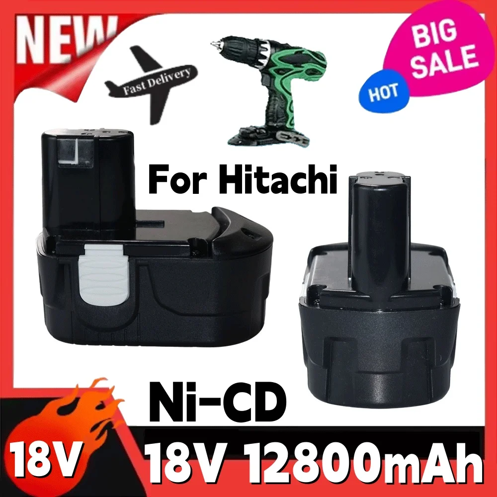 

18V 12800mAH 12.8ah battery exchange For Hitachi EB1812S EB1814SL EB1820 EB1826HL EB1830 DS18DL accumulator