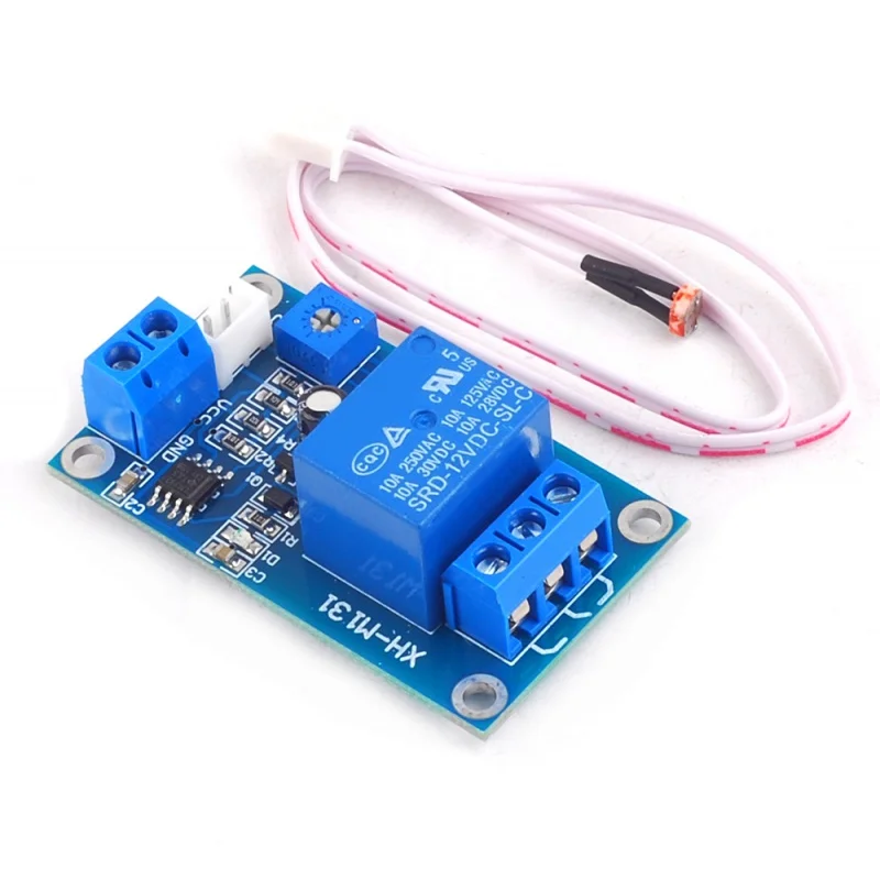Commandelumiere, Modulerelaisdephotorésistance, capteurdedetection, 자동 제어 릴레이 edeluminosité10A,DC5V/12VXH-M131