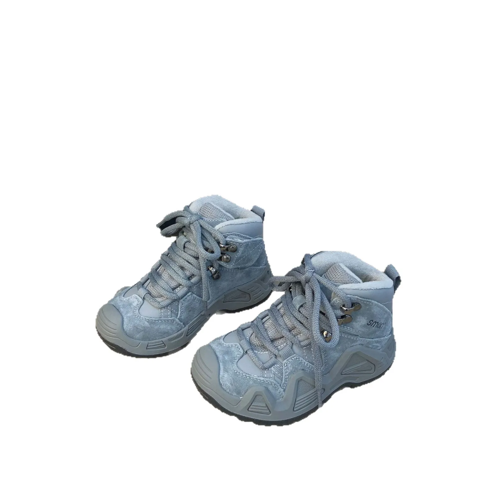 

Новые зимние детские баскетбольные кроссовки с высоким берцем для мальчиков и девочек, модные универсальные кроссовки для бега для маленьких студентов