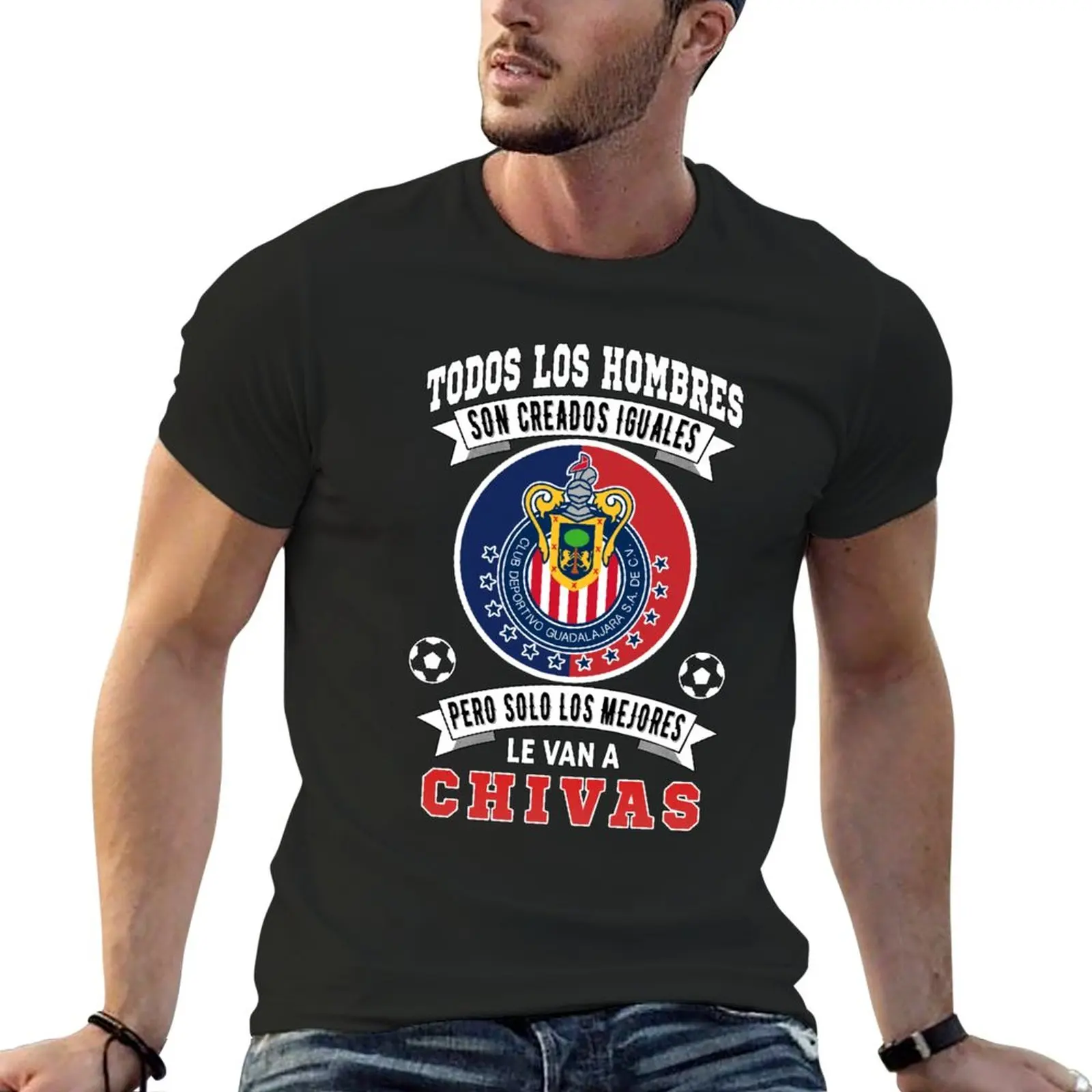 New Chivas de Guadalajara Solo Los Mejores le Van a Chivas T-Shirt plus size t shirts tops heavy weight t shirts for men