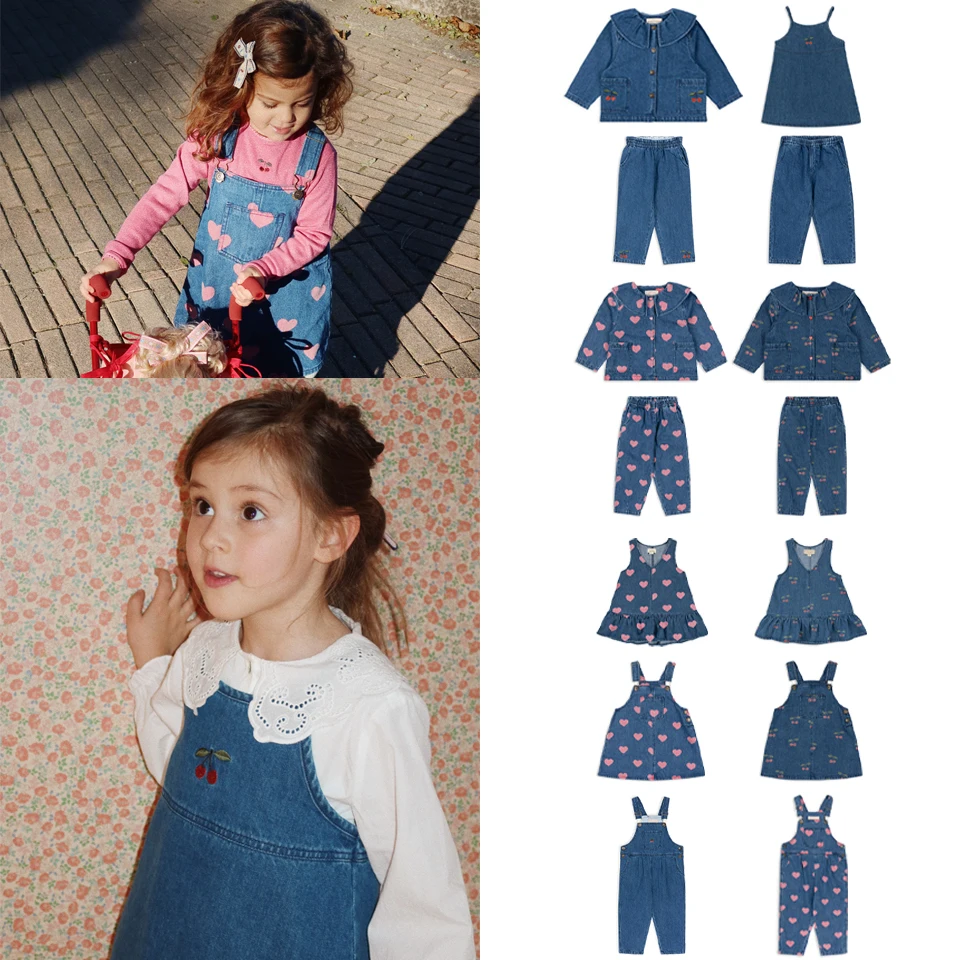 Autumn KS Brand Jeans Kids Clothes Sets Denim Pants Children Clothes Girl Outfits Girl Clothes Children's Top And Bottom Clothes