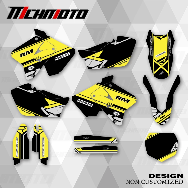 

MCHMFG новый стиль графические наклейки наборы наклеек для SUZUKI RM125 250 2001 2002 2003 2004 2005 2006 2007 2008 2009 2010 2011 2012