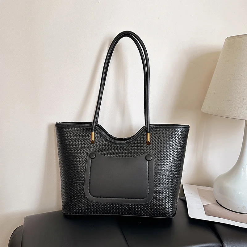 

2025 Новая рабочая сумка для женщин. Шикарная сумка на плечо. Универсальная сумка для офиса и вечера. Веганская кожаная сумка-тоут. Дизайнерская пригородная сумка.