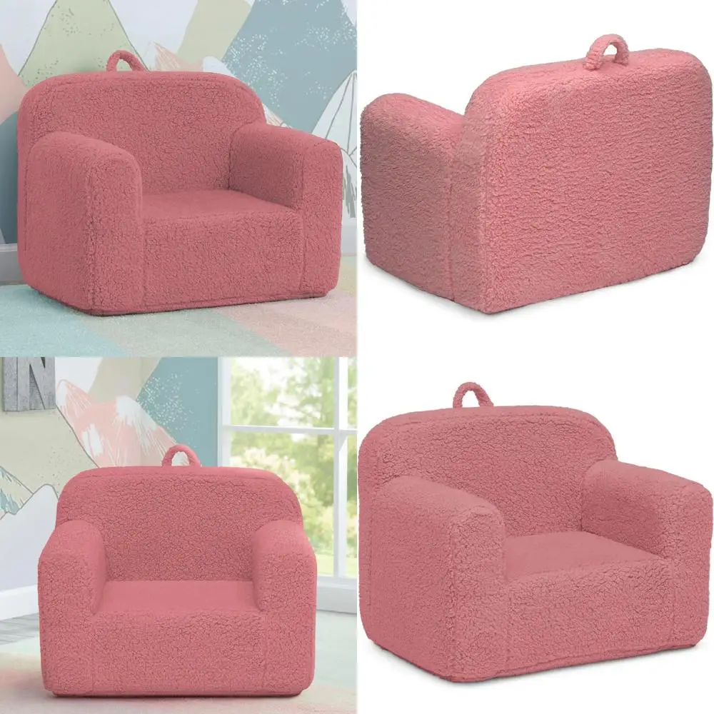 

Детское кресло OAM Sherpa Cozee для малышей от 18 месяцев, розовый цвет