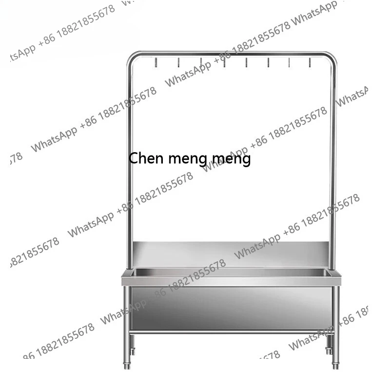 

Commercial Mop Pool Stainless Steel Wash Mop Sink High Shelf Hook