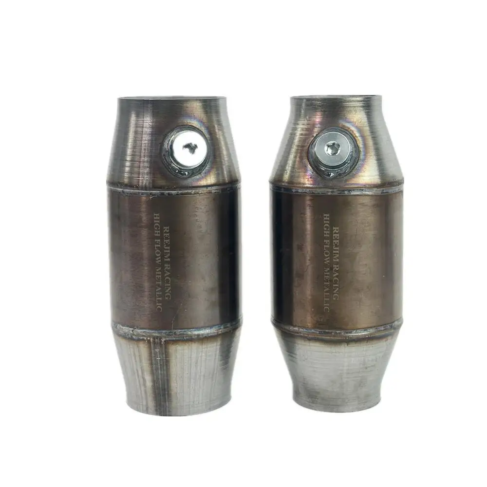 

2.5" 3'' 200 cpsi High Flow Metallic-Core Race Catalytic Converter high performance sport catalytic converter EURO 4