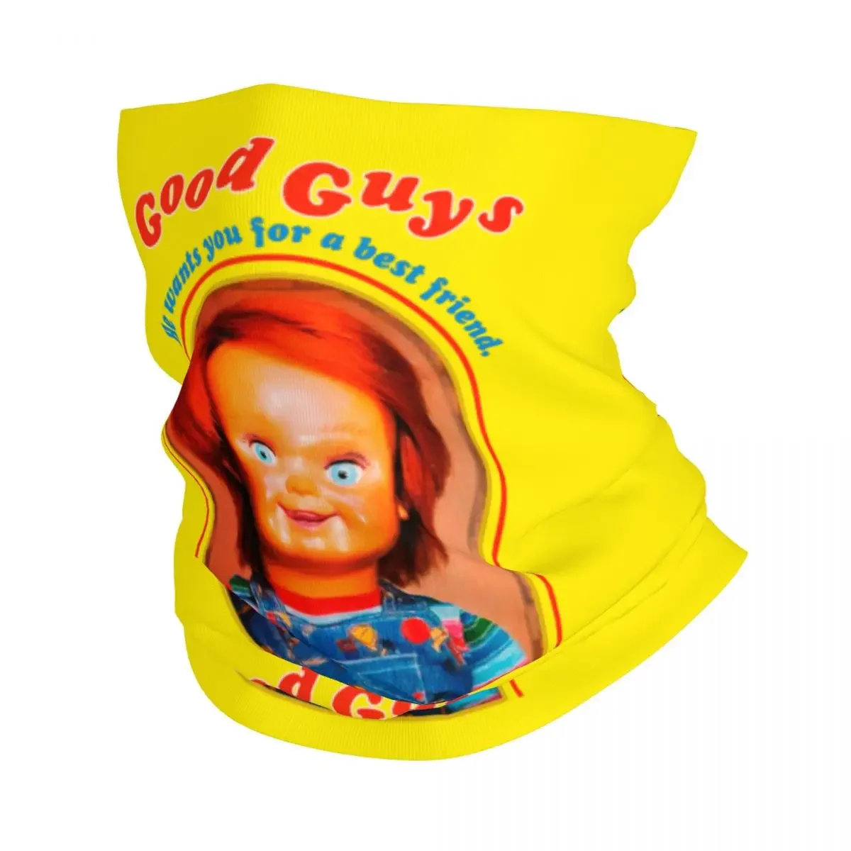 Good Guys Chucky Bandana Neck Gaiter for Hiking Running Women Men Wrap Scarf Child's Play Doll Balaclava Warmer