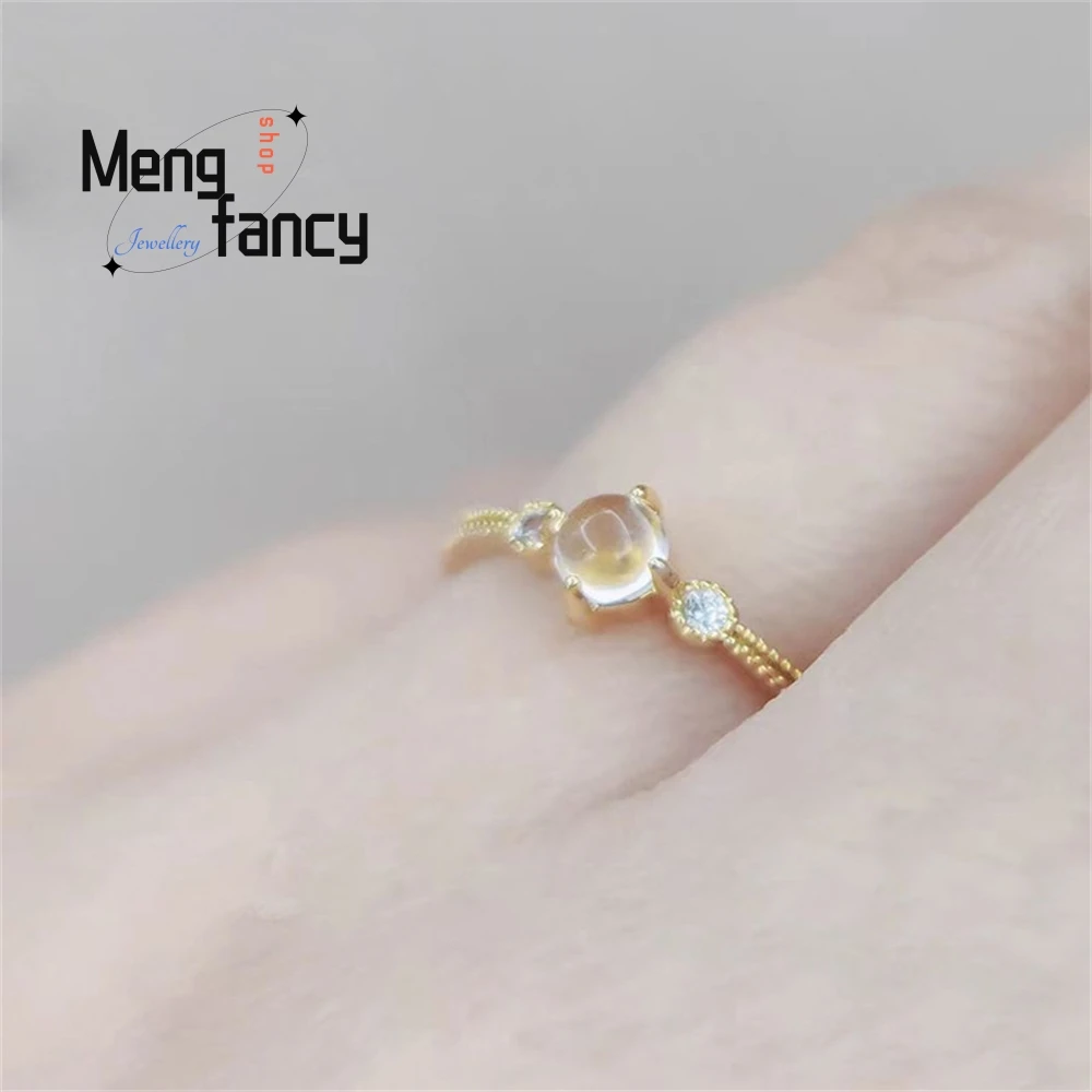 

French Retro Open - Top Ring Design Exudes Fresh Light Luxury And High - End Charm Fashion Jewelry Exquisite Elegant Popular Lux
