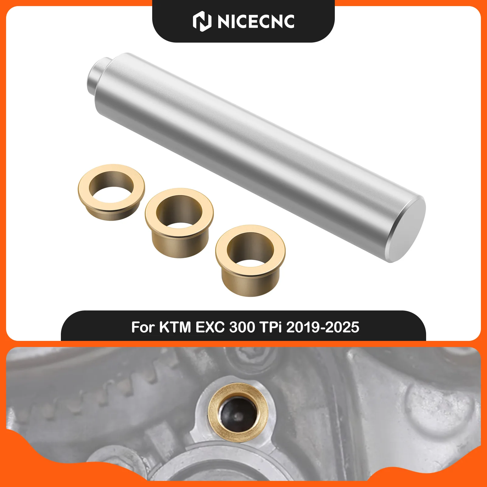NICECNC For KTM EXC 300 TPi 2019-2025 Electric Starter System Bronze Bushes Kit For Husqvarna TE 300i TE 250i GasGas EC 300