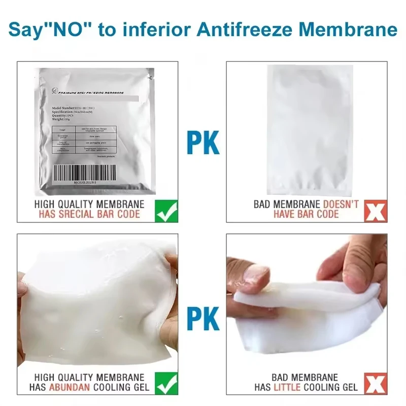 

Anti Freeze Membranes Fat Freezing Gel Pads Film for Cryotherapy Liposuction Freeze Cavitation Cryo Cooling Weight Loss Machine