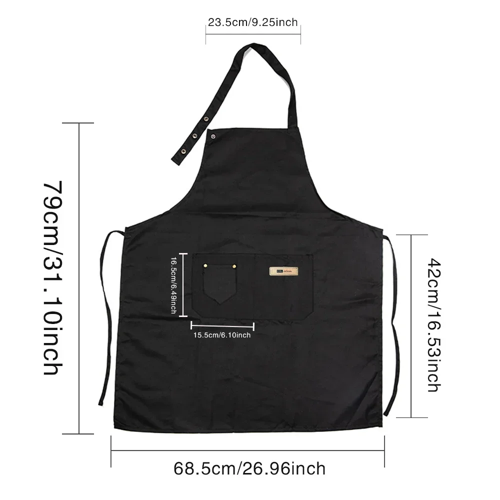 Apron Cooking, Baking, and DIY Projects,Duty, Stain-Resistant,Waterproof Adjustable Straps Multiple Pockets jesus Serise