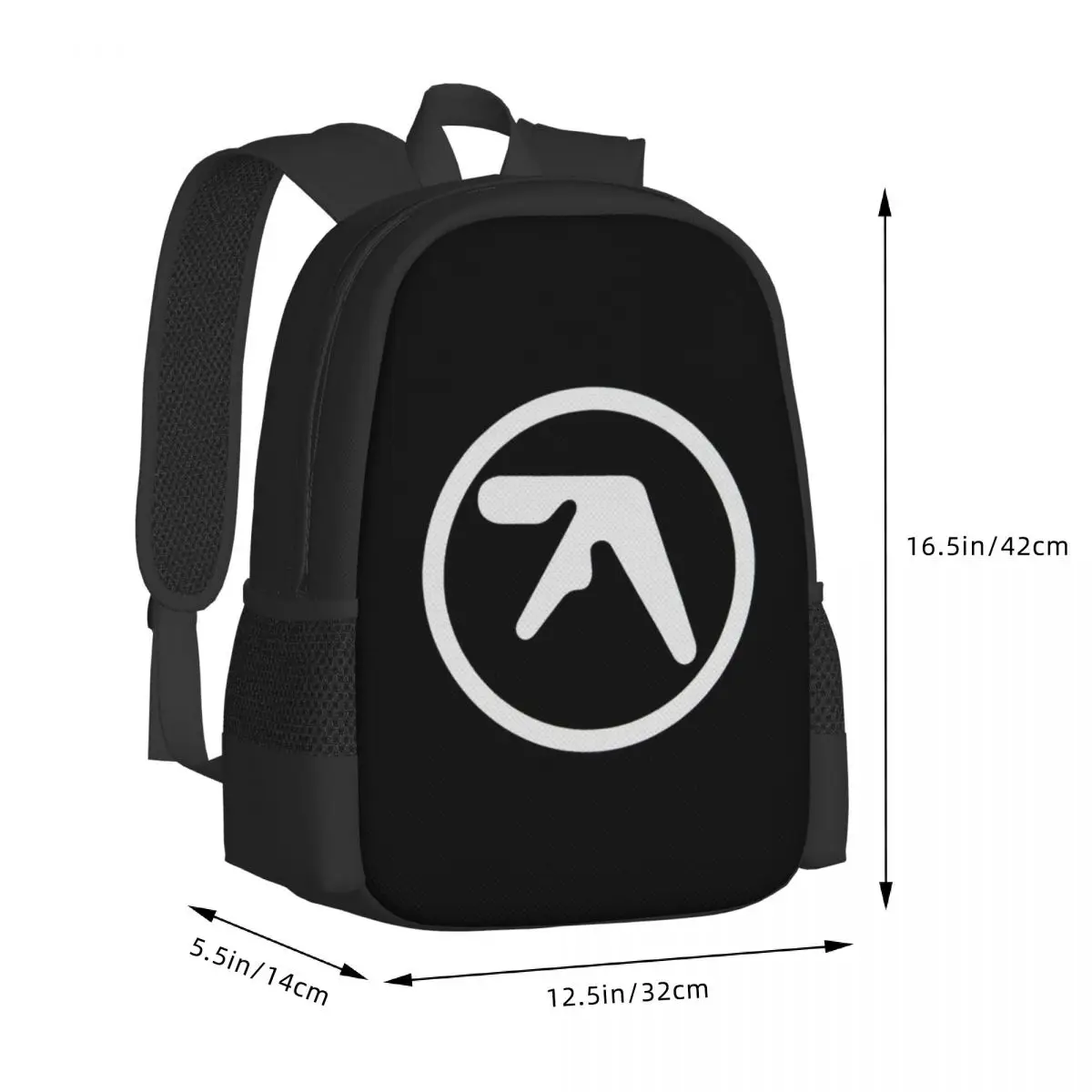 Aphex Twin Creative Y2K Logo Student Backpack School Bag Hiking Travel Daypack for Boys Girls Fashion Bookbag Shoulder Bags