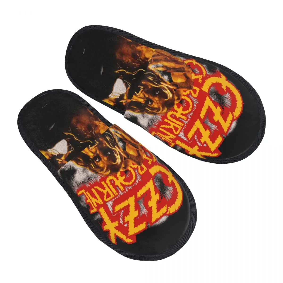 Prince Of DarknessOzzy Osbourne Soft Memory Foam House Slippers Women Heavy Metal Band Rock Comfy Warm Anti-skid Sole Slipper