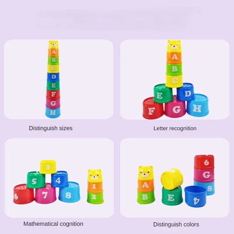 Kid Brain Response Battle Fold Cup Handsnelheid Competitie Fold Cup Kindstapelspel Vroeg onderwijs Puzzel Trein Bordspellen Speelgoed