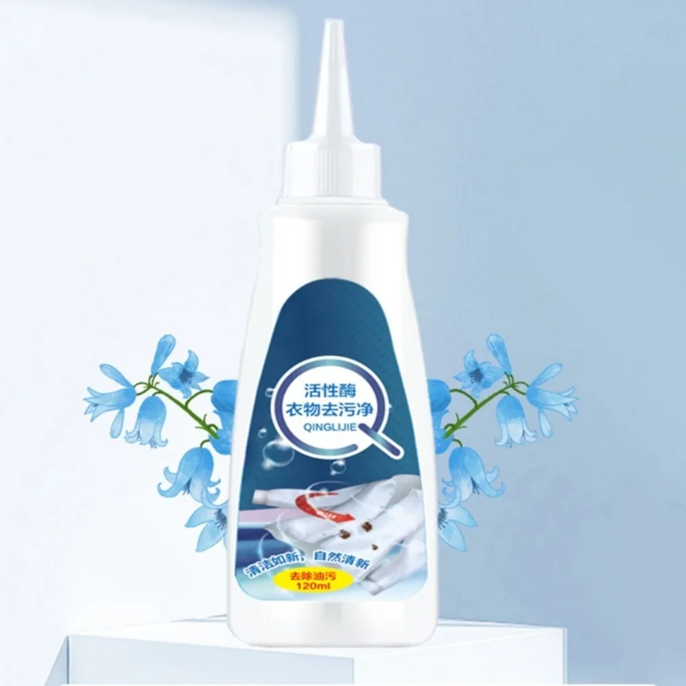 120ml aktywnych enzymów płynny Detergent do prania aktywne usuwanie plam i oleju z detergentu do prania