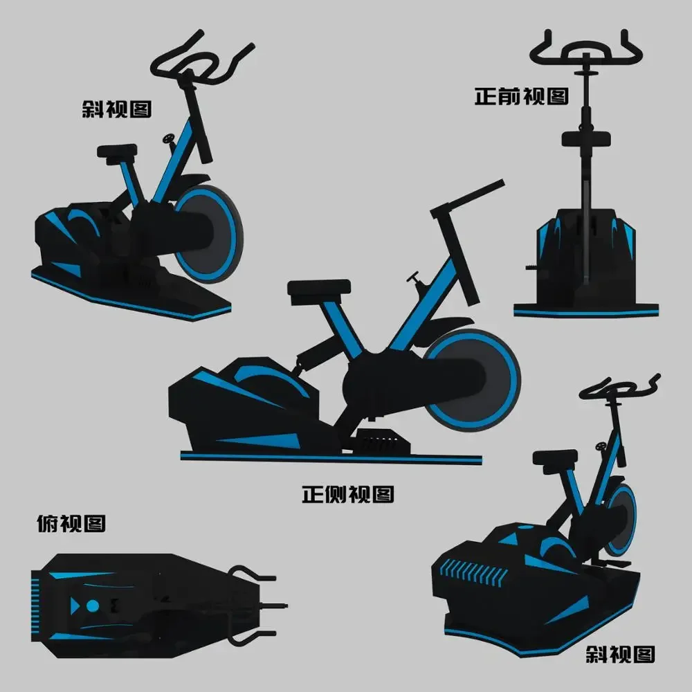 Hot VR Bike With 9D VR Glasses Virtual Reality Exercise Bike Cycle Ride Game 9D VR Bike Simulator