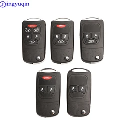 jingyuqin Entry 2/3/4/6 Button Flip folding Remote Car Key Case Shell For Chrysler Town Country Dodge Grand Caravan Jeep