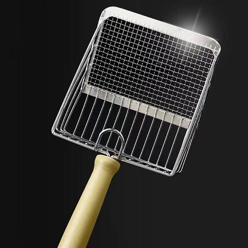 금속 고양이 쓰레기 특종 고양이 쓰레기 삽 나무 손잡이 녹슬기 쉬운 빨 수있는 새끼 고양이 쓰레기 특종 고양이 화장실 청소 삽 도구