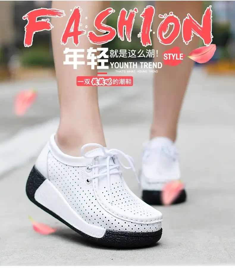 New Genuine Leather Woman Winter Shoes Casual Flat Platform Women Shoe Plush Women\'s Loafers Slip-On Female Sneakers femme