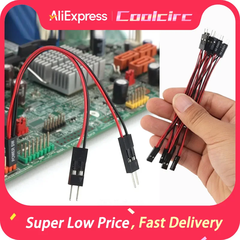 

COOLCIRC 2IN1 Power Cable Splitter 1 Male To 2 Female Desktop Computer Power Supply Control Adapter Cable for Internet Cafes