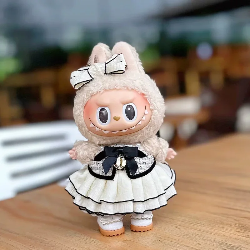 17cmのラビュブベビー服1着、小さな香りのするスタイルのドレス、蝶ネクタイ付きイブニングドレス（服のみ）