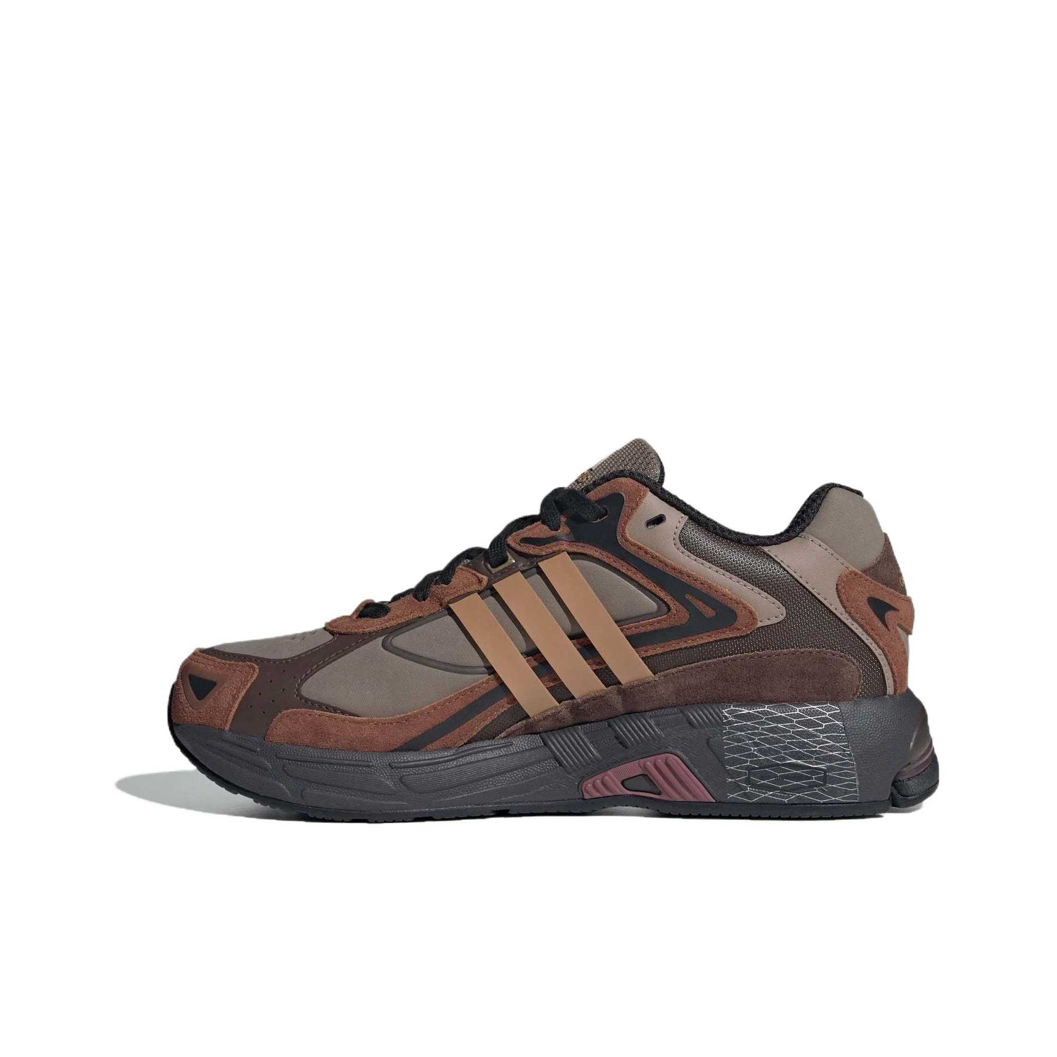 Adidas RESPONSE CL Slip Resistant Abrasion Resistant Low top Chunky Sneakers Unisex Gray Brown IH8542