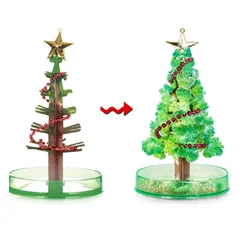 Magic Growing Christmas Tree Growing Tree DIY Paper Crystal Trees Blossom Toys Home Festival Party Decor Props Kid Toy 