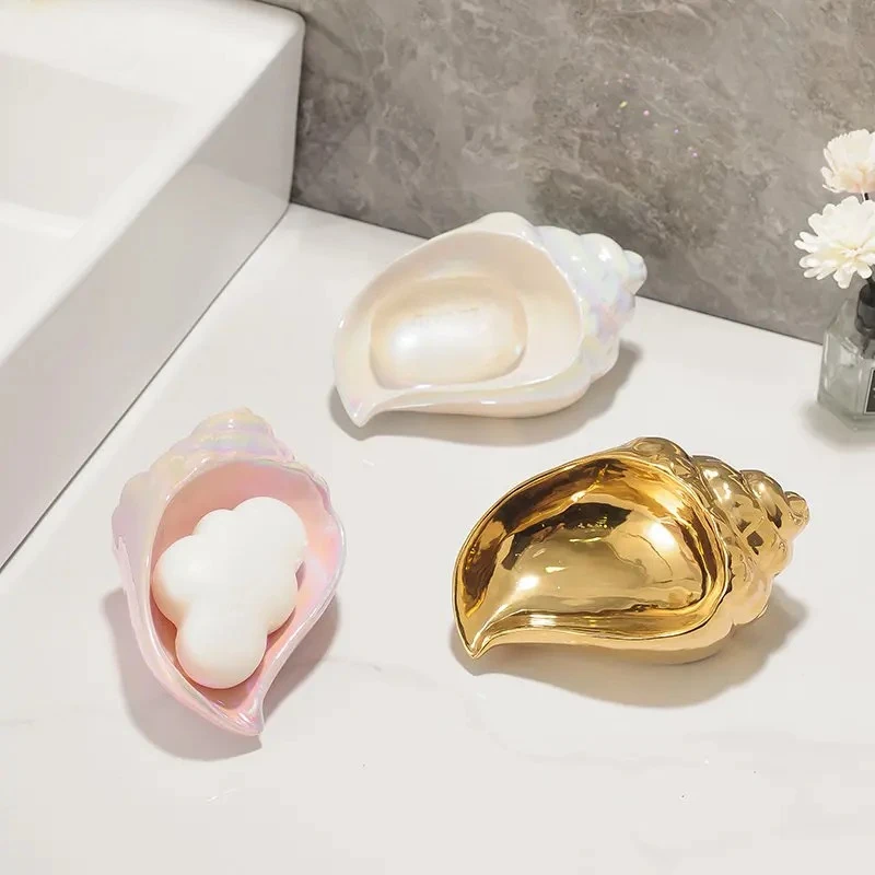 

Soap Dish Living Room Desktop Jewelry Storage Decoration Solid Color Ceramic Soap dish Modern Home Bathroom Accessories