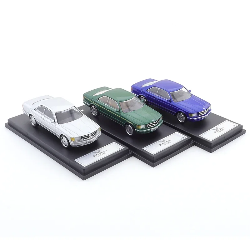 DCT 1:64 Simulation Alloy Die-casting Car Model Collectible Ornament Mercedes Benz 500SEC Kids Xmas Gift Toys for Boys