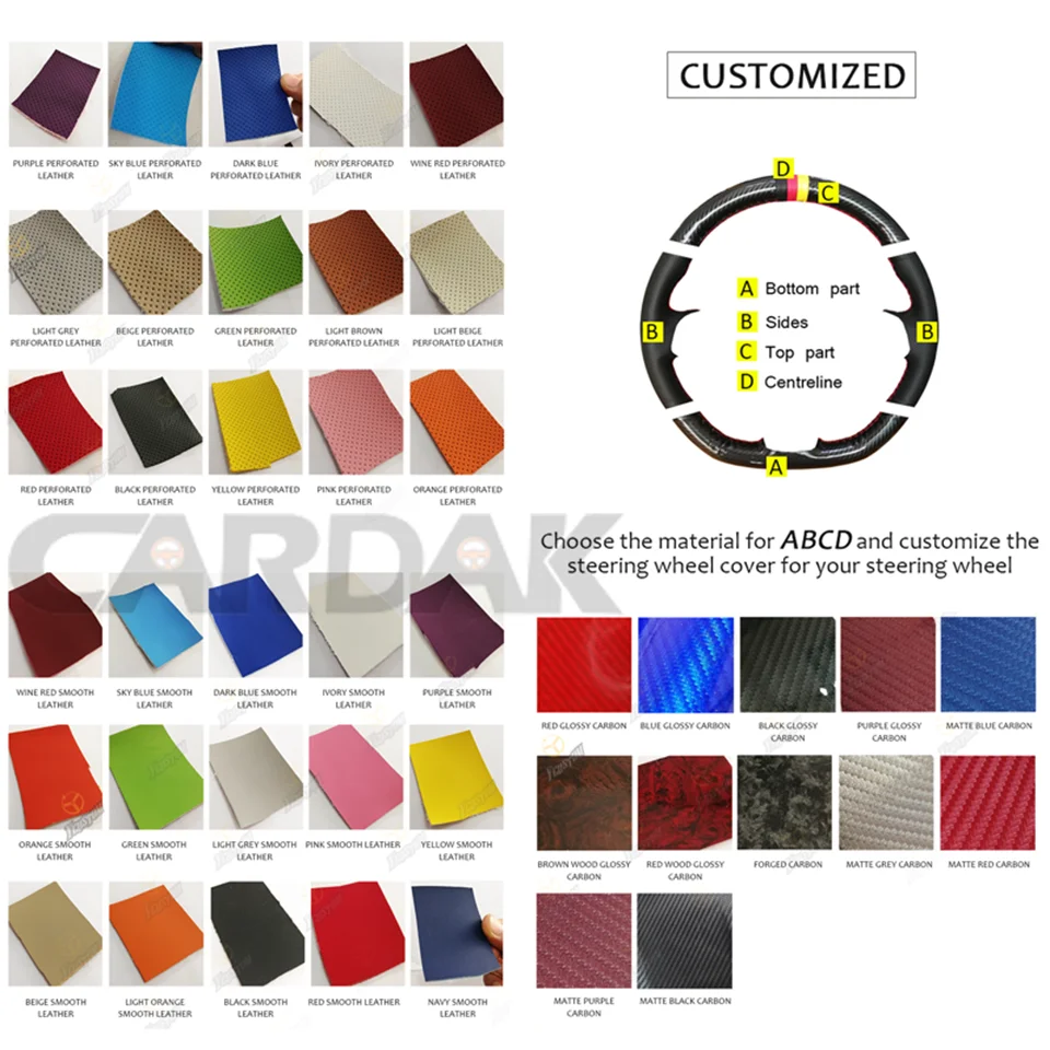 DIY Black Soft Suede Car Steering Wheel Cover for Hyundai i30N i20N Elantra Kona Veloster N-line 2017-2025 view 4