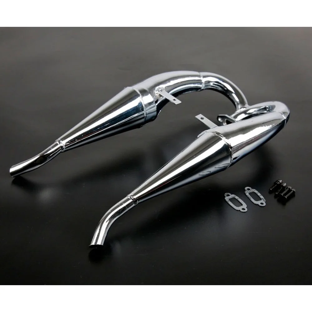 

Double Side Exhaust Pipe Set Fit for 1/5 HPI ROVAN ROFUN KM GTB TS BAJA 5B SS