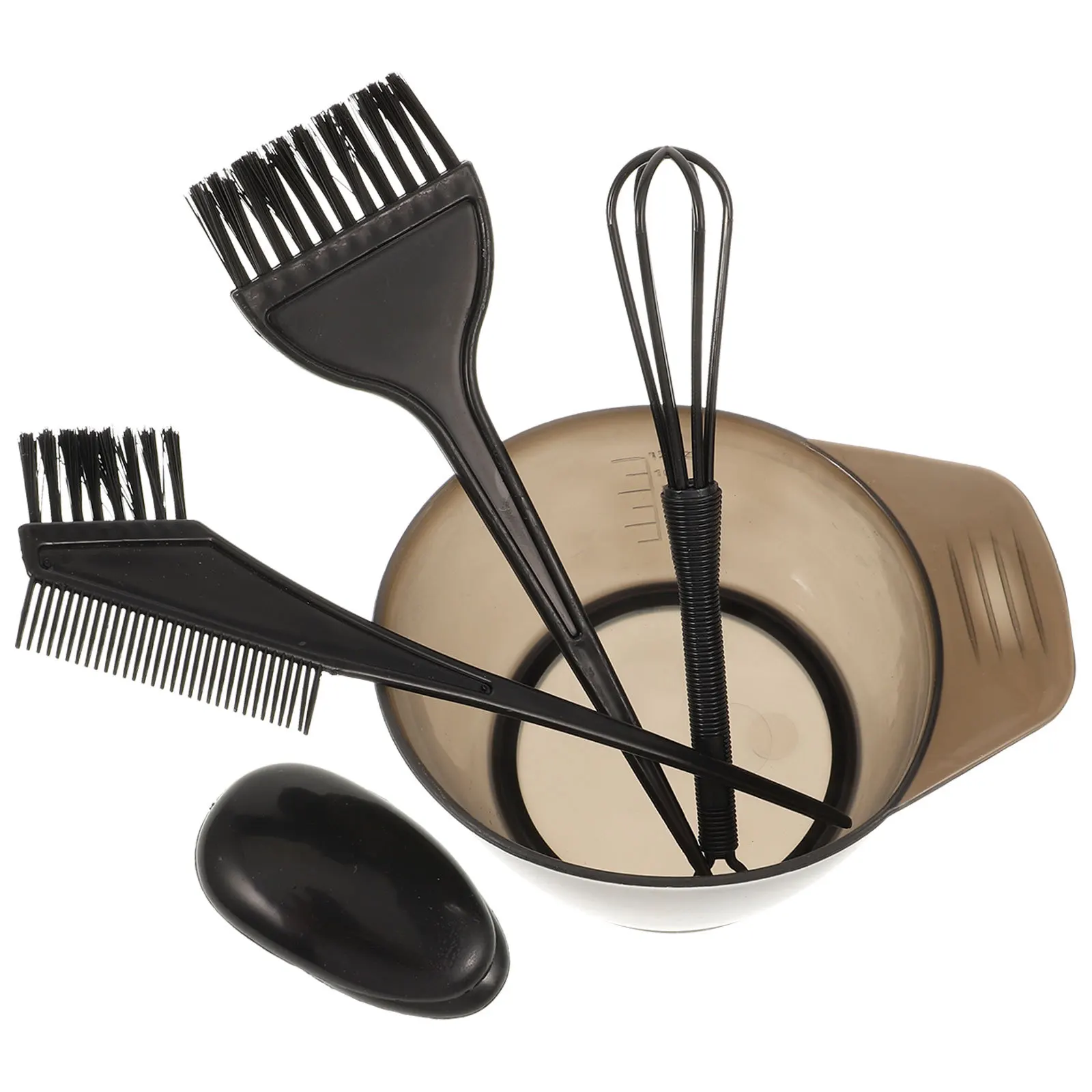 

1Set Hair Tinting Brush Set Large Bowl Multiple Stiff Brushes Hair Coloring Kit Suitable for Salon and Home Use